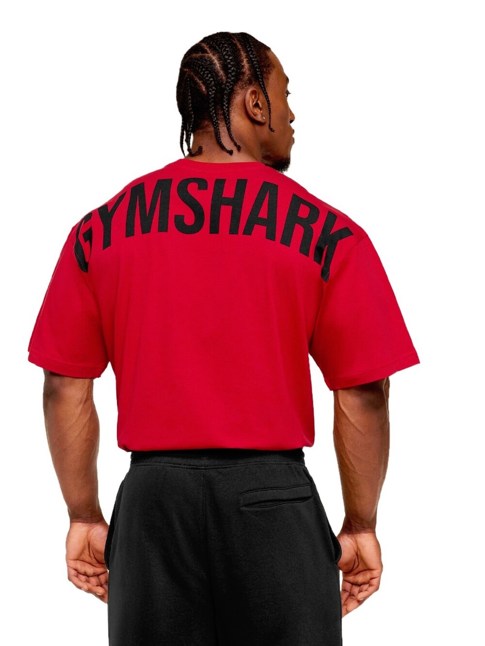 NEW Gymshark Power Oversized T-Shirt Conditioning Red Men's Medium NWT